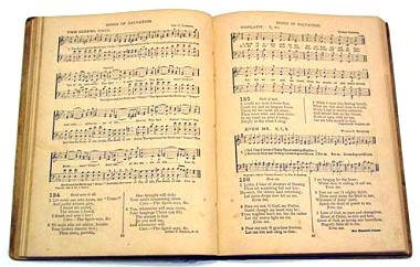old vintage christian song book hymnal
