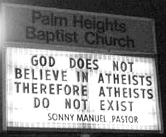 atheists atheism believe fools stupid idiots