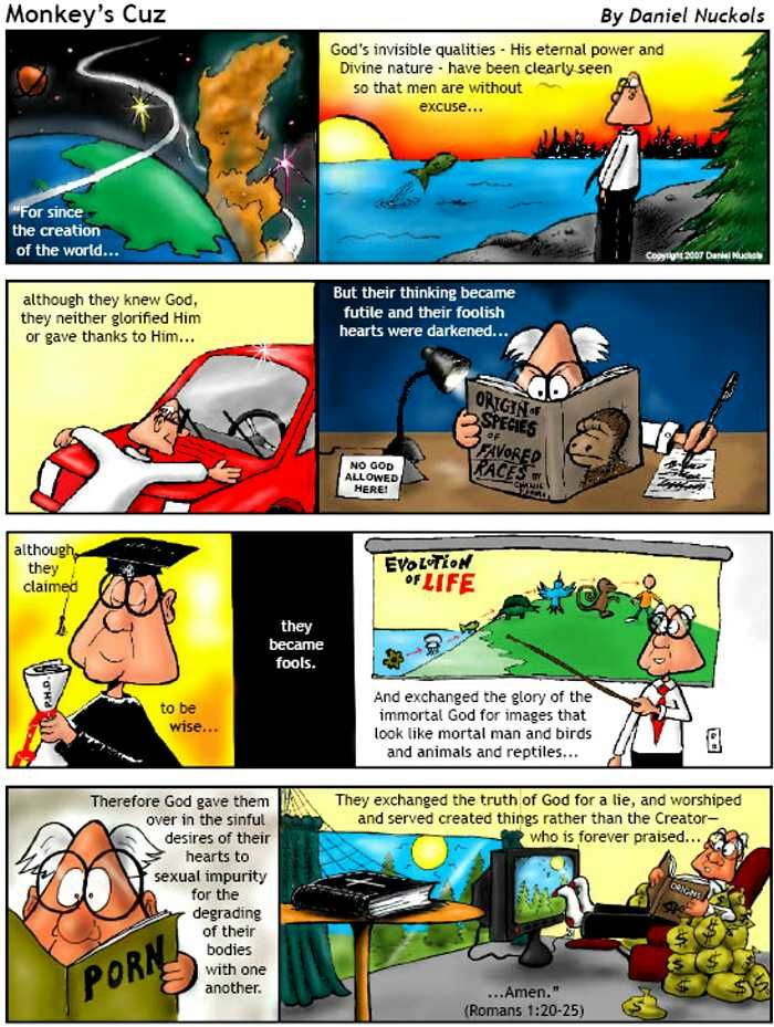 evolution cartoon comic strip