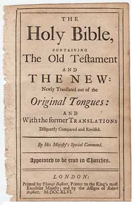 1746 kjv Old testament bible page vintage historic photo king james version