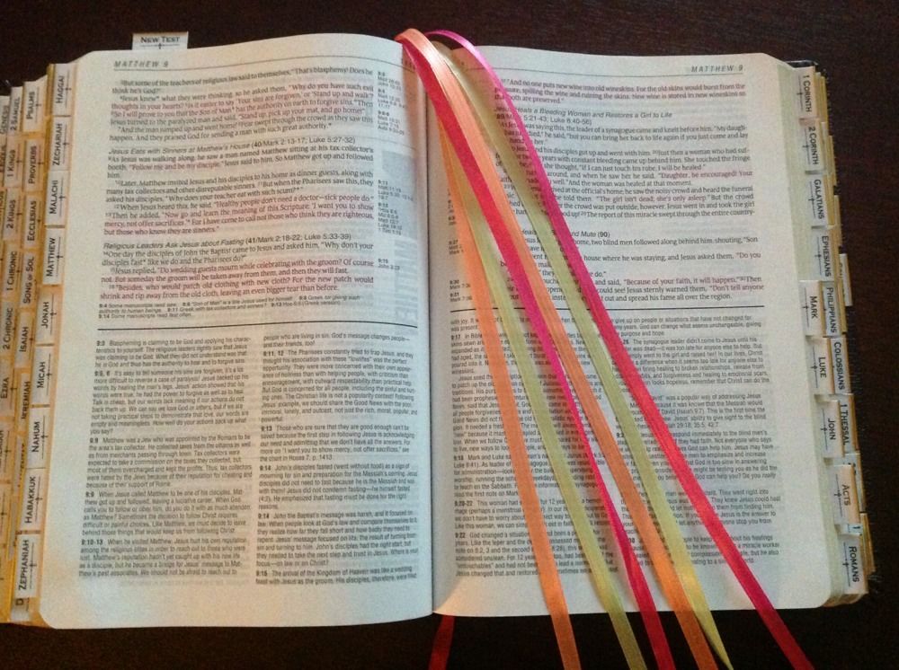 bible with page markers principles of interpretation