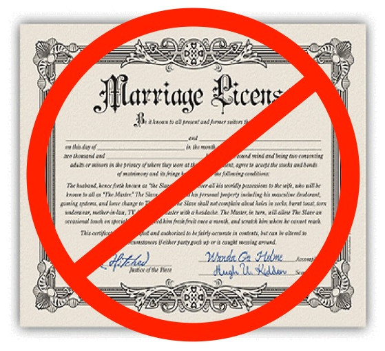 marriage license certificate legality legal issues