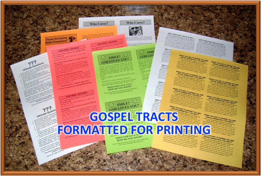 christian media printed materials gospel tracts