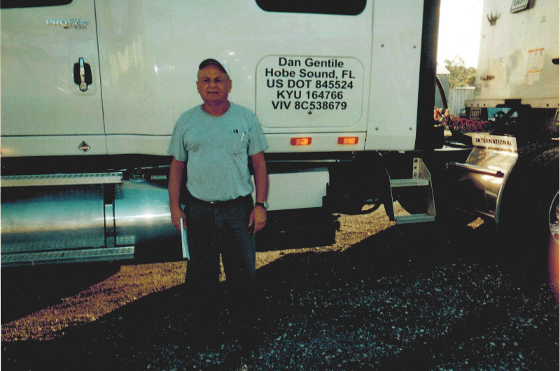 Evangelistic tractor trailer truck driver Dan Gentile