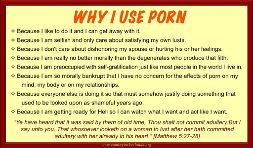 why I use pornography smut sin