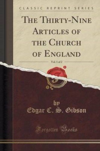 39 thirty nine articles of the church of england