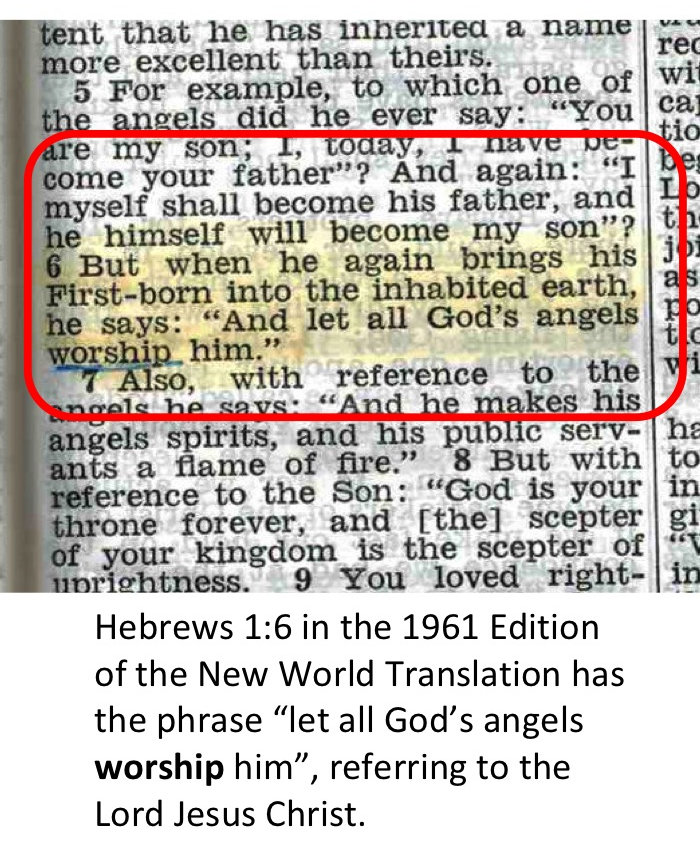 1961 New World Translation Bible Hebrews 6:1