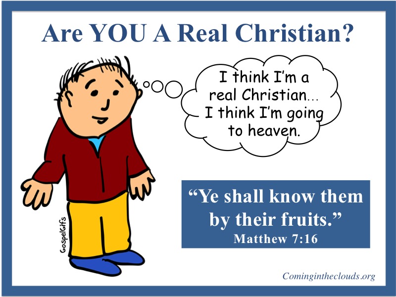salvation exam real false genuine Christian