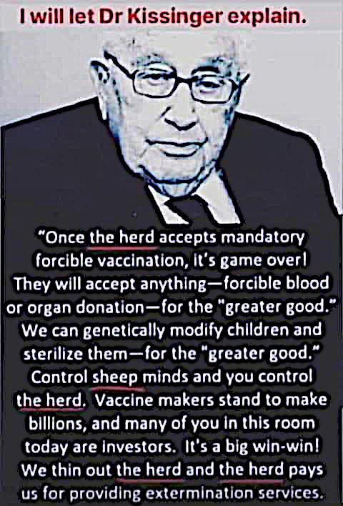 covid-19 corona virus pandemic henry kissinger globalist enslavement quote