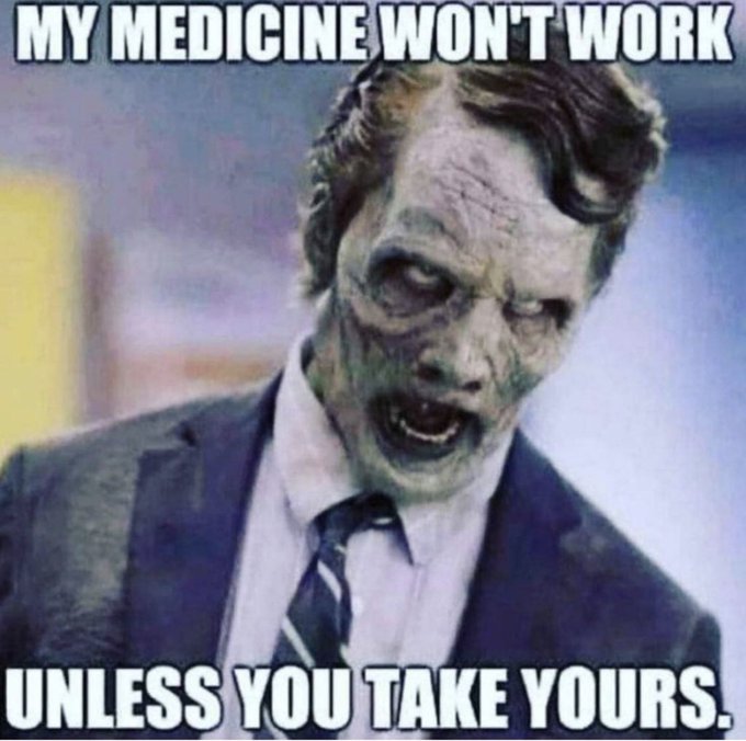 corona virus covid-19 vaccine meme zombie wants you to get vaccinated