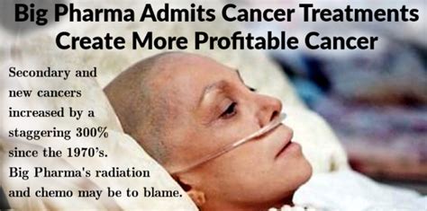 big pharma admits cancer treatments create more profitable cancers
