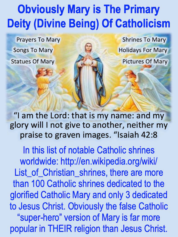 Catholic Mary goddess idol more venerated than Jesus