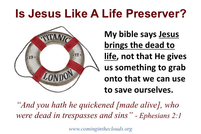 life preserver false salvation analogy
