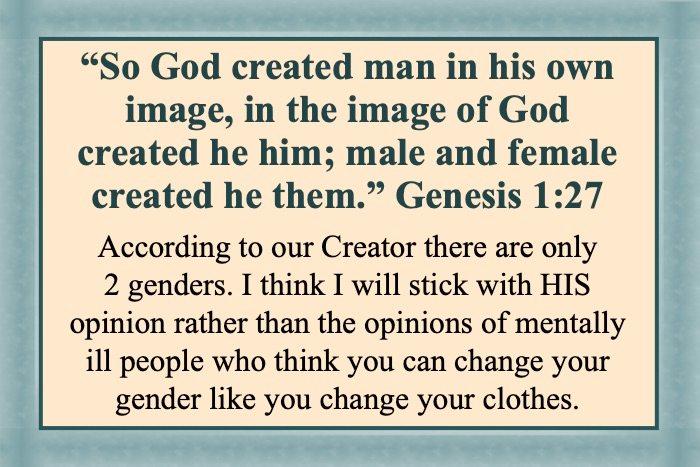 number of genders god only created two